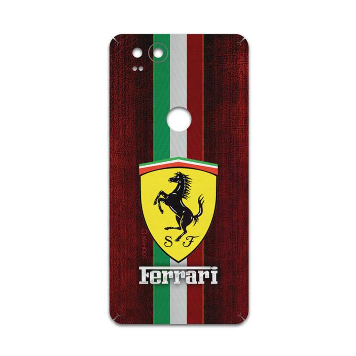 برچسب پوششی ماهوت مدل Ferrari مناسب برای گوشی موبایل گوگل Pixel 2 MAHOOT Ferrari Cover Sticker for google Pixel 2